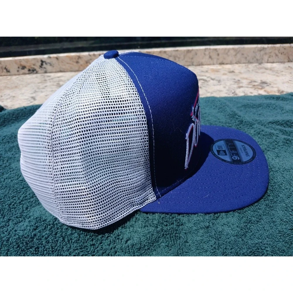 New Era Los Angeles Dodgers Blue Neon Trucker Mesh 9Fifty A Frame Snapback Hat